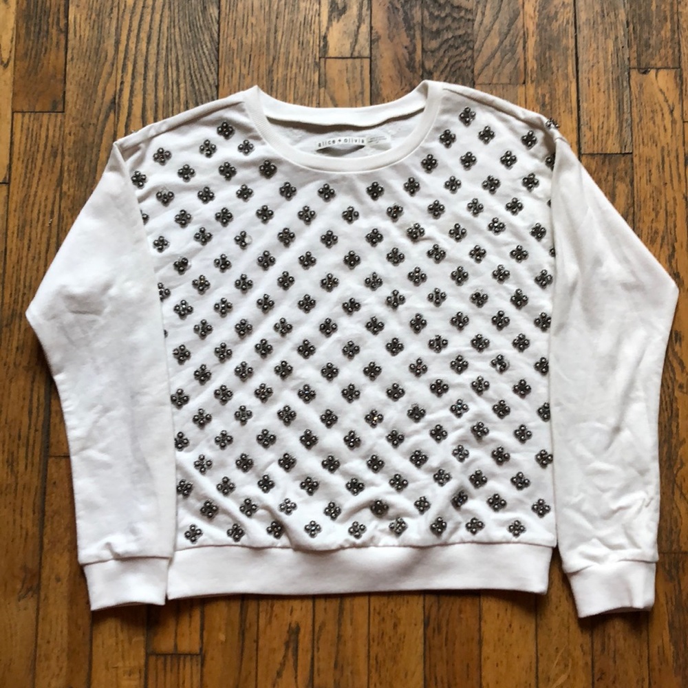 Alice & Olivia Embellished Sweatshirt
